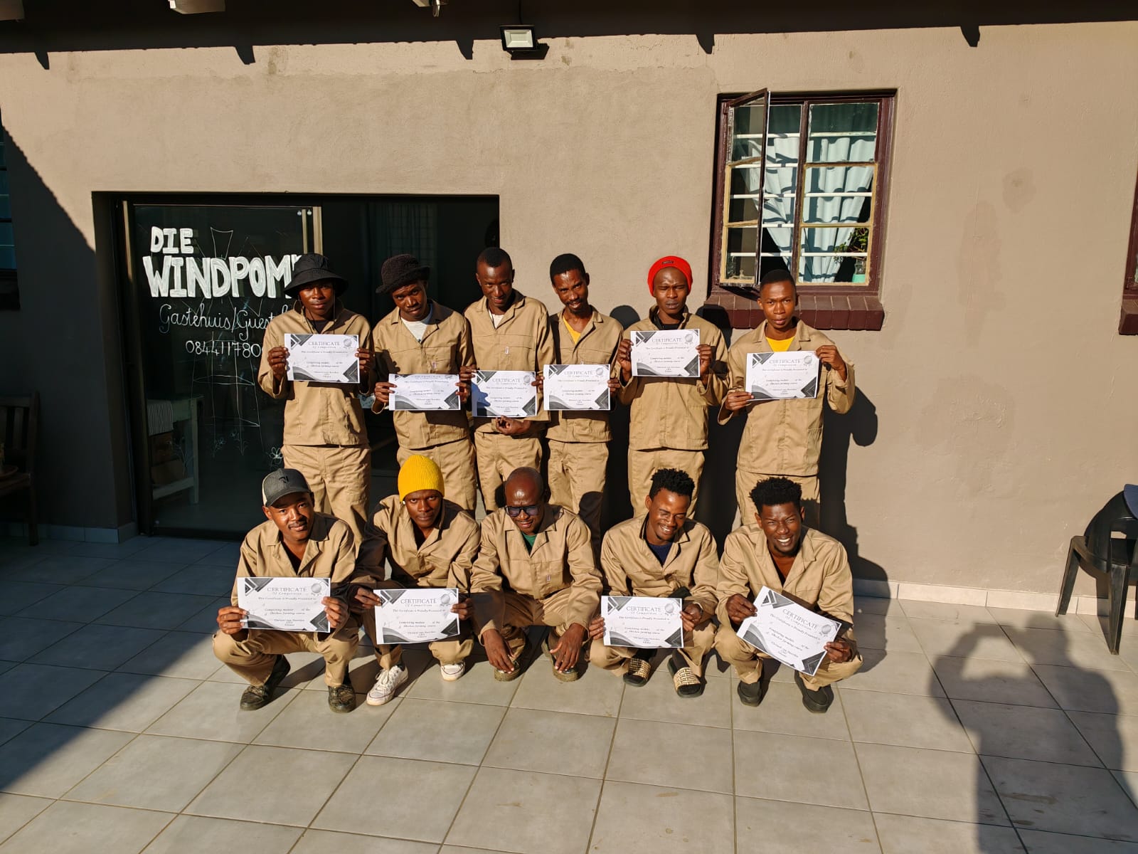 Men and certificates